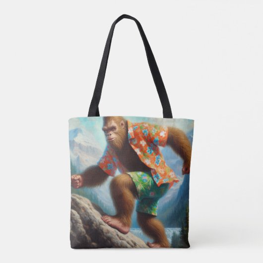 Bigfoot Hiking Tote Bag (Achterkant)