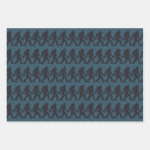 Bigfoot Holding Handen Stripe Inpakpapier Vel (Voorkant)