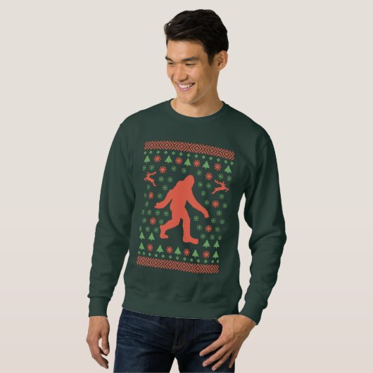 Bigfoot Holiday Sweater T - shirts (Voorkant volledig)