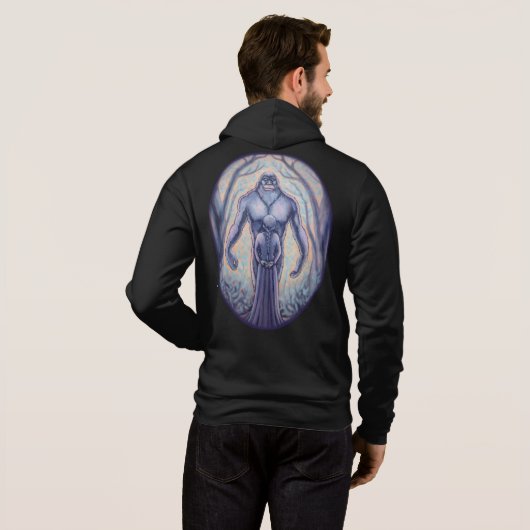 Bigfoot Hoodies Sasquatch & Maiden Art Shirten (Achterkant volledig)