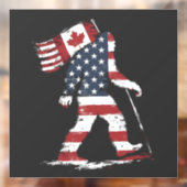 Bigfoot houdt Canada Vlag 51ste Staat Trump Raamsticker (Vel 2)