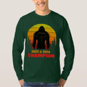Bigfoot Huid en Seek Champion T-shirt (Voorkant)