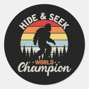 Bigfoot Huid en Seek World Champion Ronde Sticker