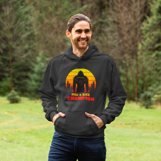 Bigfoot Huid en zoek Champion Funny Gift Hoodie