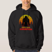 Bigfoot Huid en zoek Champion Funny Gift Hoodie (Voorkant)