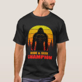 Bigfoot Huid en zoek Champion Funny Gift T-shirt (Voorkant)