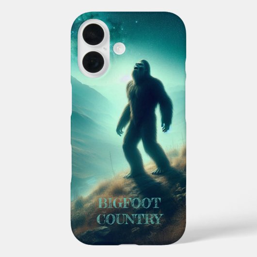 Bigfoot huilt bij de maan Case-Mate iPhone case (Achterkant)