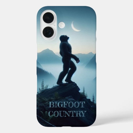 Bigfoot huilt bij de maan Case-Mate iPhone case (Achterkant)