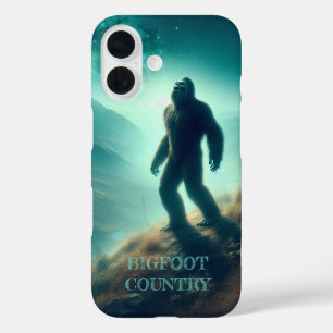 Bigfoot huilt naar de maan iPhone 16 hoesje