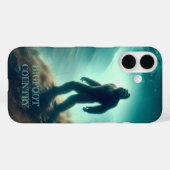 Bigfoot huilt naar de maan Case-Mate iPhone case (Achterkant (horizontaal))
