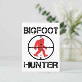 Bigfoot Hunter Funny Bigfoot Lover Briefkaart