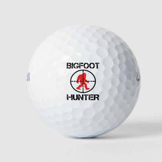 Bigfoot Hunter Funny Bigfoot Lover Golfballen (Voorkant)