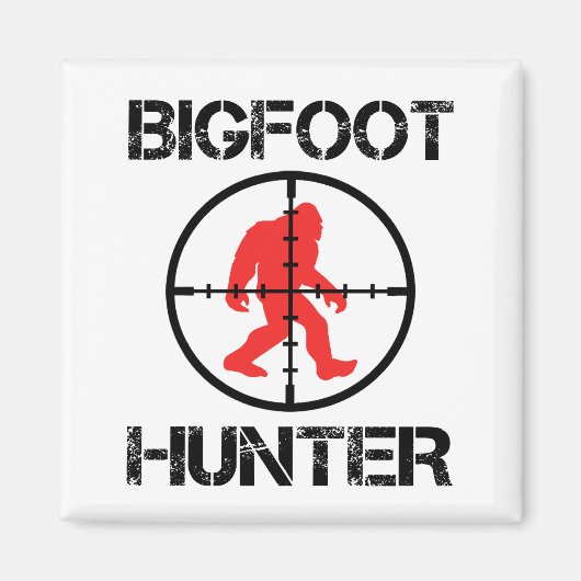 Bigfoot Hunter Funny Bigfoot Lover Magneet (Voorkant)