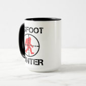 Bigfoot Hunter Funny Bigfoot Lover Mok (Voorkant links)