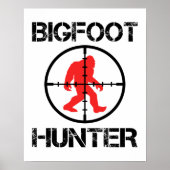 Bigfoot Hunter Funny Bigfoot Lover Poster (Voorkant)