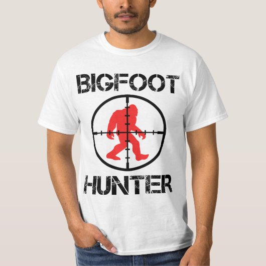 Bigfoot Hunter Funny Bigfoot Lover T-shirt (Voorkant)