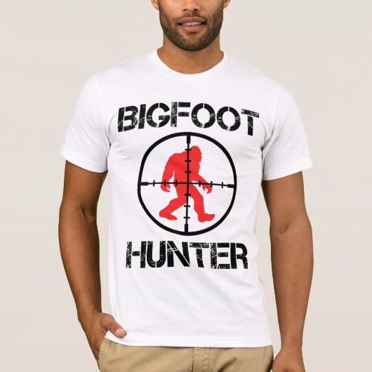 Bigfoot Hunter Funny Bigfoot Lover T-shirt (Voorkant)