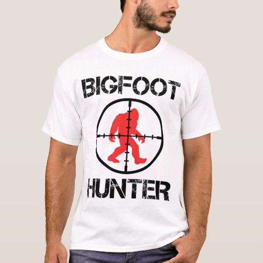 Bigfoot Hunter Funny Bigfoot Lover T-shirt (Voorkant)
