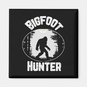 Bigfoot Hunter Sasquatch Funny Humor Magneet