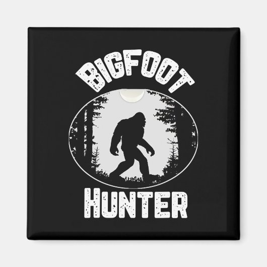Bigfoot Hunter Sasquatch Funny Humor Magneet (Voorkant)