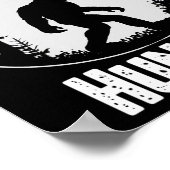 Bigfoot Hunter Sasquatch Funny Humor Poster (Hoek)