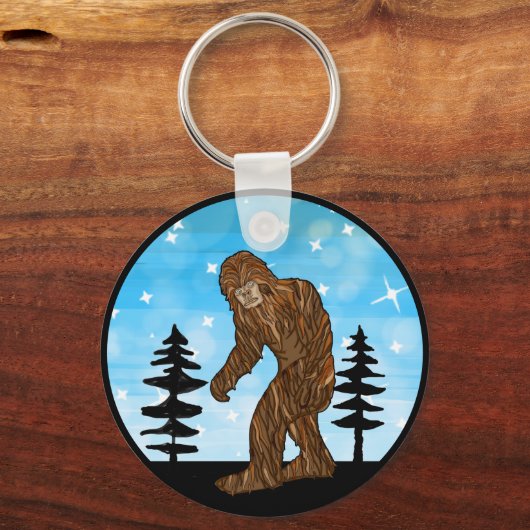 Bigfoot Hunter Sleutelhanger (Achterkant)
