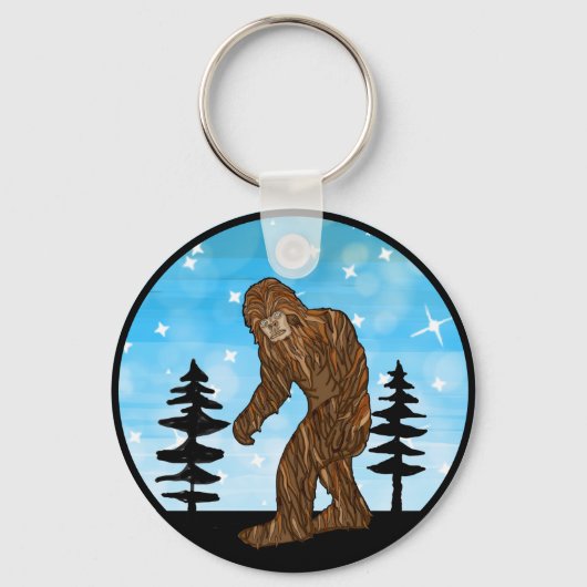 Bigfoot Hunter Sleutelhanger (Achterkant)