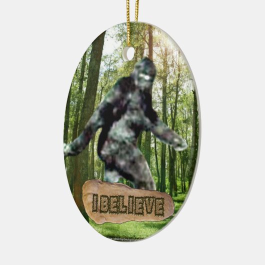 Bigfoot ik geloof Ornament (Links)