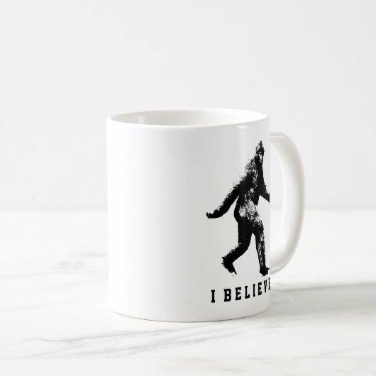 Bigfoot ik geloof  tekst Mok (Voorkant rechts)