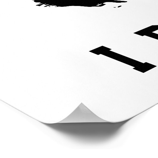 Bigfoot Ik geloof  tekst Poster (Hoek)