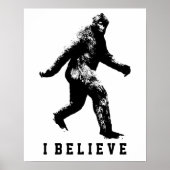 Bigfoot Ik geloof tekst Poster (Voorkant)