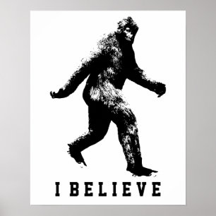 Bigfoot Ik geloof tekst Poster