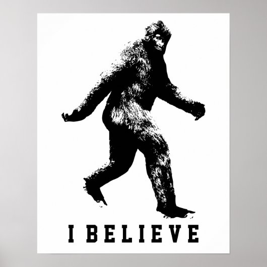 Bigfoot Ik geloof  tekst Poster (Voorkant)