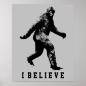 Bigfoot Ik geloof tekst Poster (Voorkant)