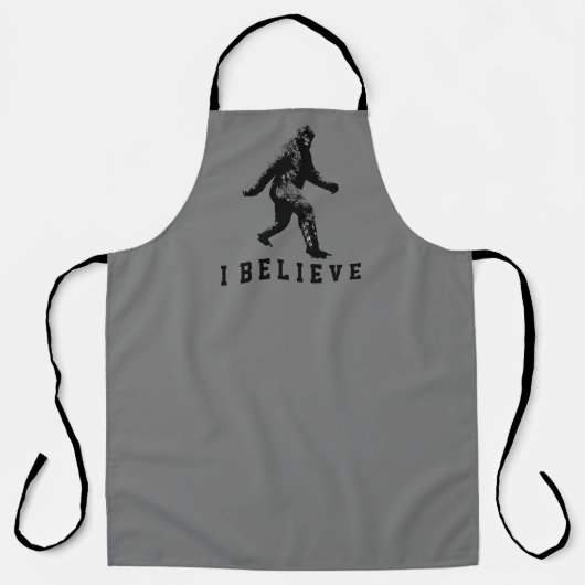 Bigfoot Ik geloof  tekst Schort (Voorkant)