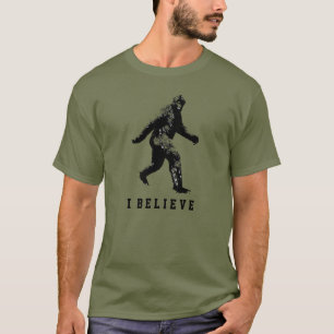 Bigfoot Ik geloof  tekst T-shirt