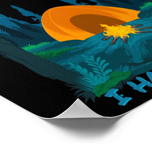 Bigfoot ik haat mensen en jij zou ook moeten - bli poster (Hoek)