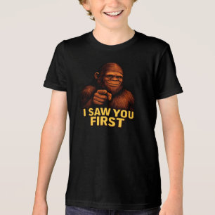 Bigfoot Ik Zag Je Eerst Tri-Blend Shirt