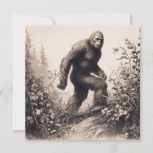 Bigfoot Illustratie Folklore Kaart
