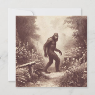 Bigfoot Illustratie Folklore Kaart