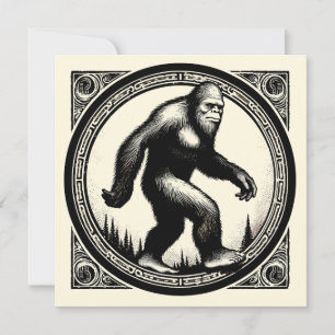 Bigfoot Illustratie Folklore Kaart