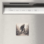 Bigfoot Illustratie Folklore Magneet (Insitu (Vaatwasser))