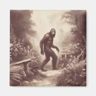 Bigfoot Illustratie Folklore Magneet