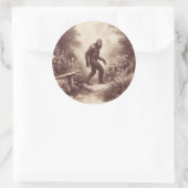 Bigfoot Illustratie Folklore Ronde Sticker (Tas)