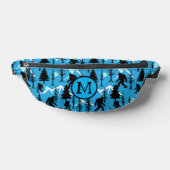 Bigfoot in bosbomen en bergen Monogram Heuptasje (Liggend)