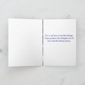 Bigfoot in een Beanie Feestdagen Kaart (Binnen)