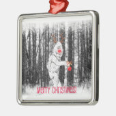 Bigfoot in Forest Holiday Ornament (Links)