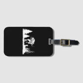 Bigfoot in Forest Sasquatch Yeti Bagagelabel (Voorkant (horizontaal))