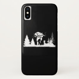 Bigfoot in Forest Sasquatch Yeti Case-Mate iPhone Case