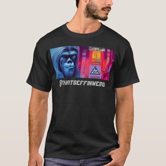 Bigfoot in Future City T-shirt (Voorkant)